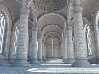 Cathedral Interior 1 3D model