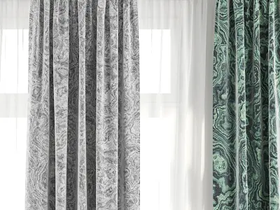 Curtain Set 41 3D model