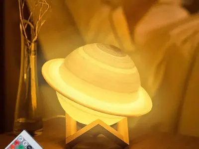 SATURN LAMP PRACTICAL AND EASY TO PRINT 3D print model