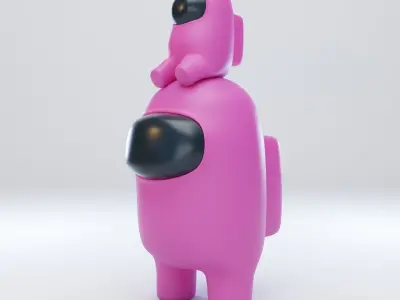 Among Us Mini Crewmate Character 3D model