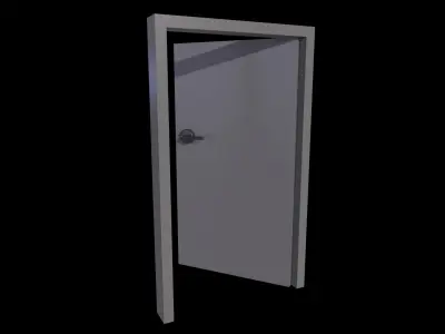 Door Game Ready Low Poly 3D Model Low-poly 3D model