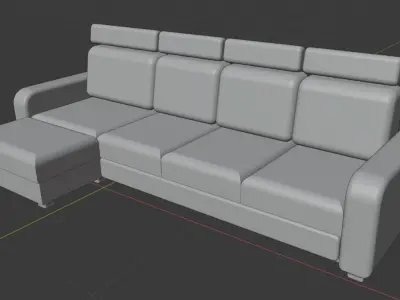 Corner sofa 3D model