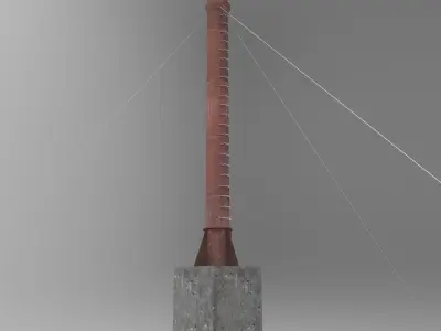 Boiler Pipe Low-poly 3D model