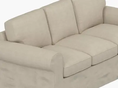 Ektorp 3 seat sofa kilanda light beige 3D model