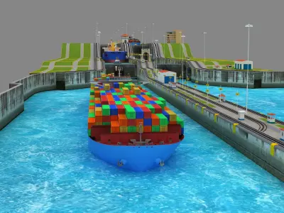  Miraflores Locks - Panama Canal 