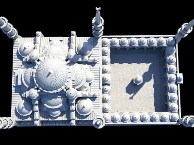 Sultan Ahmet Mosque 3D model 3D print model
