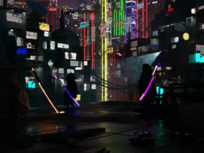 FREE Cyberpuunk Styled Homes Free 3D model