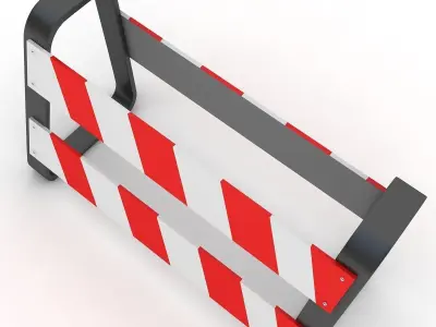 Traffic Barricade 3D model