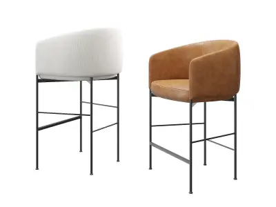 Bonnet Bar Chair 3D model
