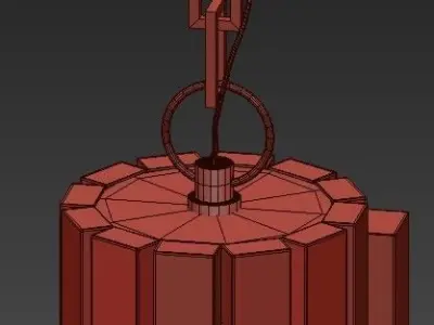 Ecolight chandelier 3D model