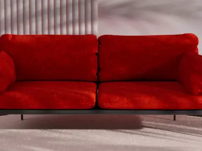 Red Sofa 3D model