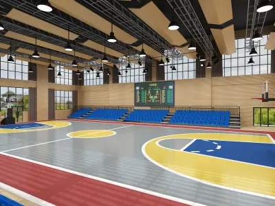 Basketball Gym 3D model