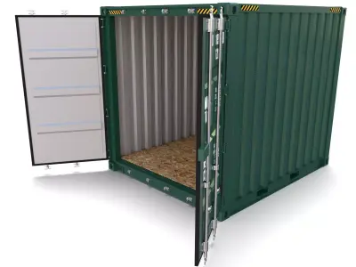 10ft Shipping Container 3D model