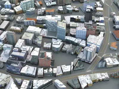 City 115 Low-poly 3D model