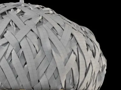 Malla Ceiling Lamp Low-poly 3D model