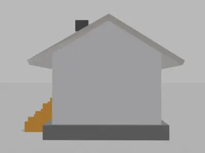Modern Hause Simple 3d Models 3D print model