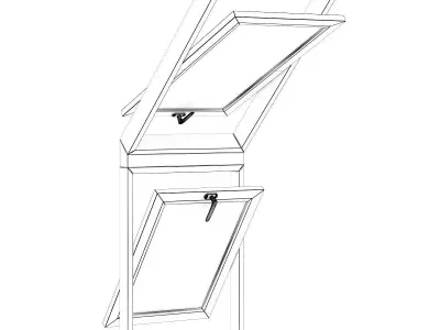Roof Window 660mm x 1740mm 3D model
