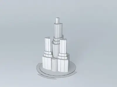 The Trio Towers 3D model