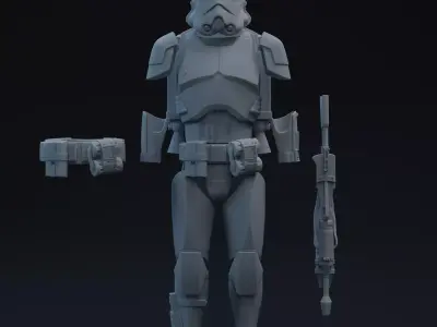 FU Trition Jumptrooper One-Twelfth Scale Kit 3D print model 3D print model