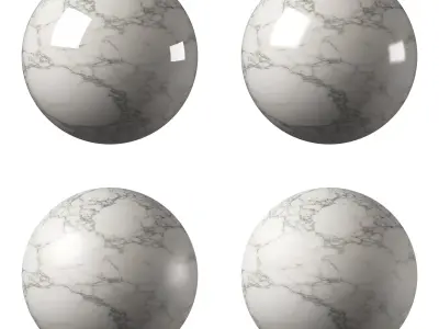Marble Material and Porcelain Stoneware Tiles - Set 22 Texture