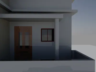 1-Floor 3d morden house auto cad dwg fbx 3D model