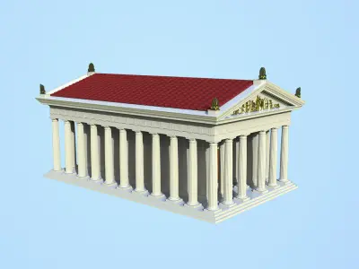 Roman Doric Temple 3D print model