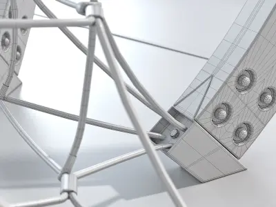 Children play rope complex Sphere 3D model