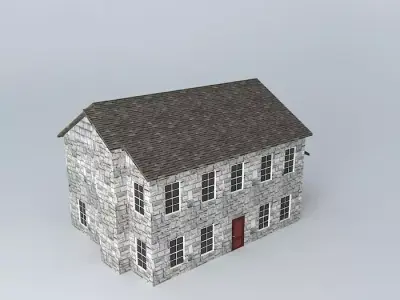 Colonial House Free 3D model