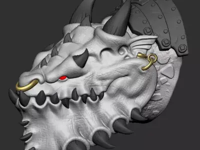 Squiggoth Head 3D print model
