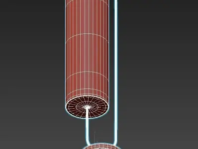 DAYTONA modern table lamp with shade 3D model