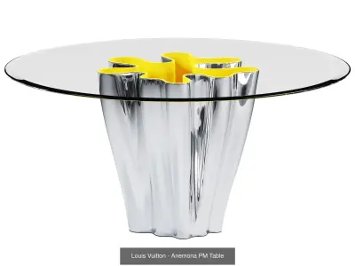 Louis Vuitton Dining Table and Chairs Collection 3D Model Pack