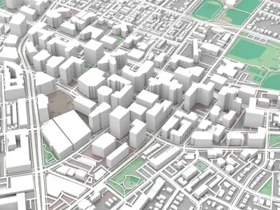 Cityscape Arlington Texas USA 3D model