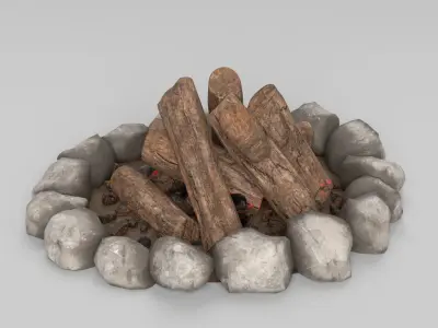 Campfire 3D model