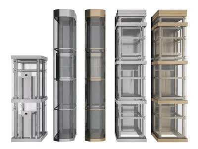 Glass Elevato Low-poly 3D model