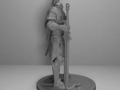 Knight Miniature  3D Printable Model 3D print model