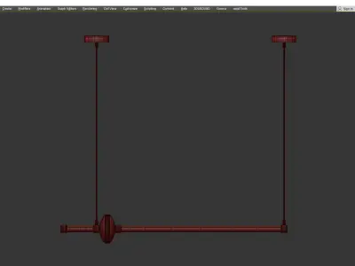 Sasaki Chandelier Low-poly 3D model