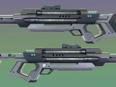 Star Trek Phaser Rifle Type 3 Low-poly 3D model