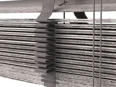 Wooden Blinds Set 39 3D model