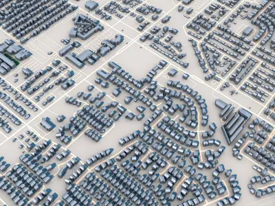 Gilbert City Arizona USA 3D model
