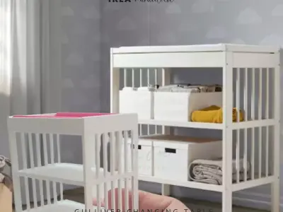 MINIATURE IKEA INSPIRED GULLIVER CHANGING TABLE 3D print model