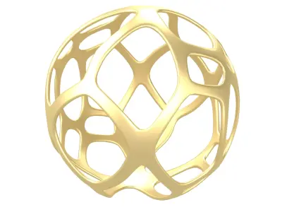 Abstract Sphere v10 001 Low-poly 3D model