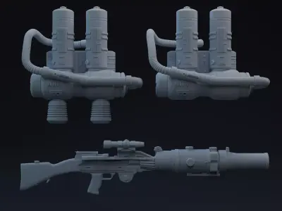 ANH Space Trooper One-Twelfth Scale Printable Kit 3D print model