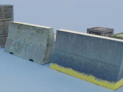 Game Fixtures Low-poly 3D model