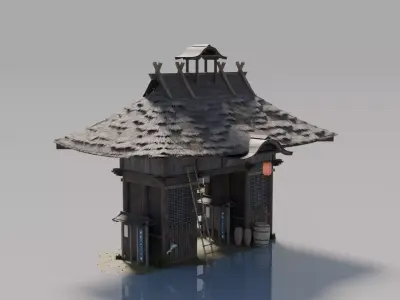 Traditional Japanese House 11 3D model