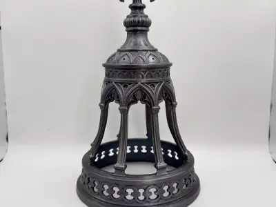 GOTHIC BELL TEA LIGHT COVER PRECUT 3D print model