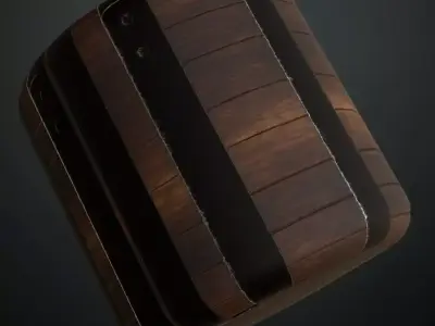 Rustic Nailed Wood Planks PBR Seamless Texture