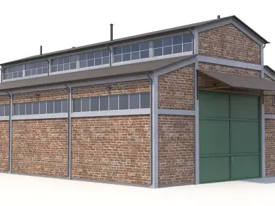 Industrial Building 26 PBR Low-poly 3D model
