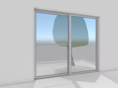 Japanese Window Draw Terrace 3D model