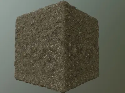 PBR Scanned Brown Mulch Texture