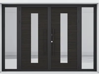 Aluminium door 61 3D model